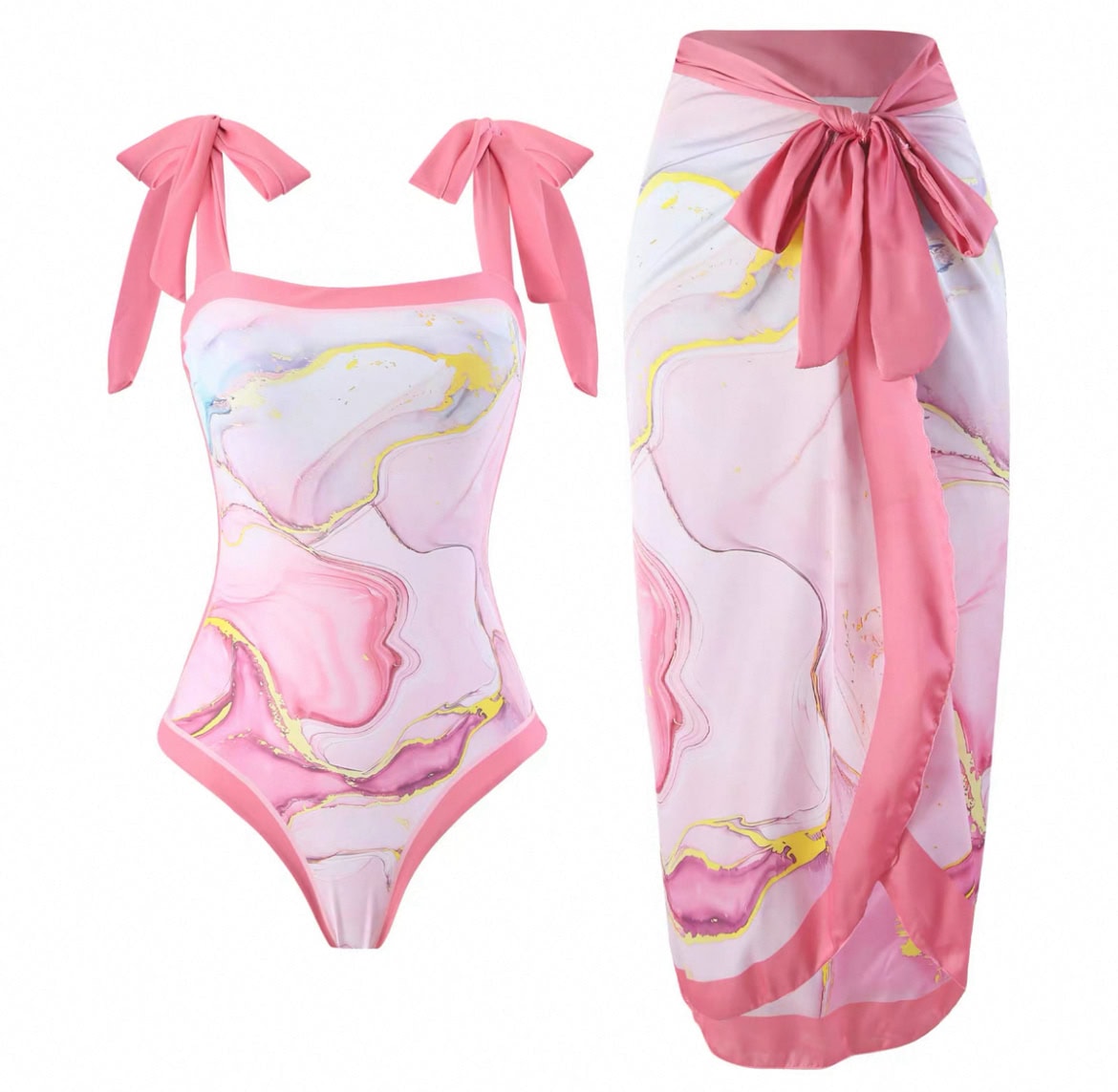 Starry Sky One piece Swimsuit Set