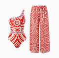 Bohemian One Piece Swimsuit Set